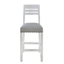  Elements International Condesa MDCD700BS Bar Stool - White IMAGE 1