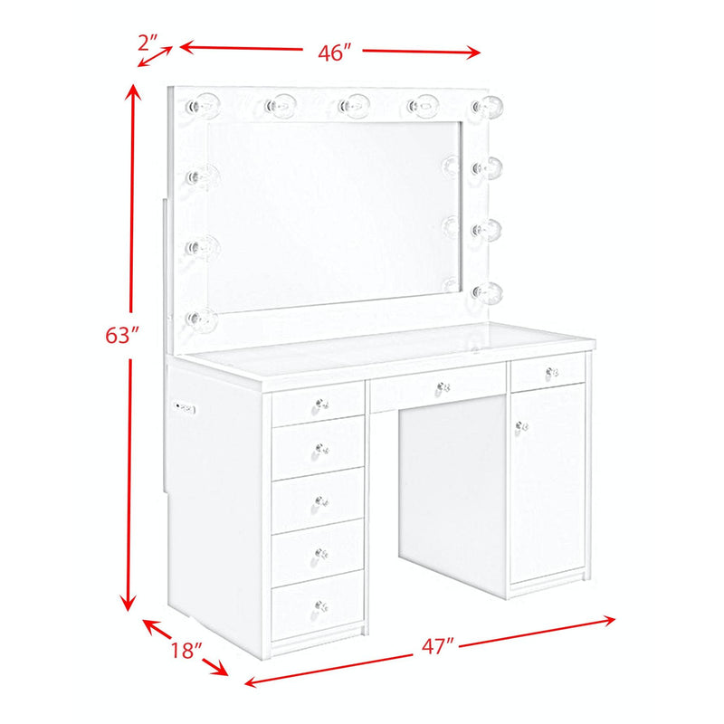  Elements International Amia CVAM700VB/VM Vanity Set - White IMAGE 10