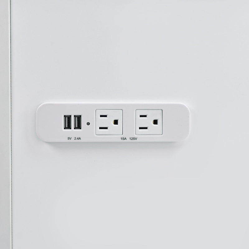  Elements International Ariana CVAR700VB/VM Vanity Set - White IMAGE 5