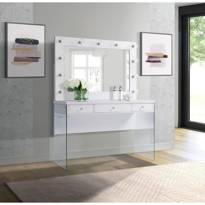  Elements International Jacey CVJZ700VB/VM Vanity Set - White IMAGE 8