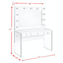  Elements International Jacey CVJZ700VB/VM Vanity Set - White IMAGE 9