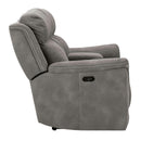  Signature Design by Ashley Next-Gen DuraPella 5930118 Power Reclining Loveseat with Console and Adjustable Headrest IMAGE 4