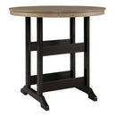  Signature Design by Ashley Fairen Trail P211-613 Round Bar Table with Umbrella Option IMAGE 1