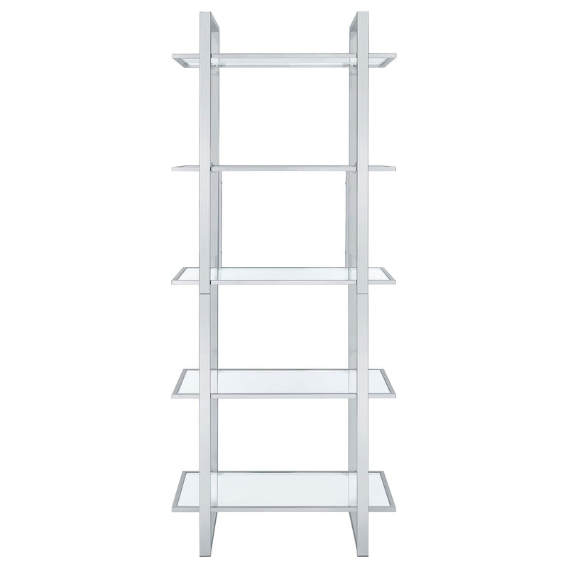 Coaster Furniture Hartford 805538 Glass Shelf Bookcase IMAGE 2