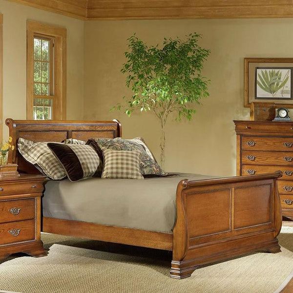  Elements International Shenandoah LSE650 Queen Sleigh Bed IMAGE 1