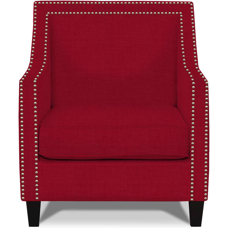  Elements International Erica UER084100CA Chair with Chrome Nails - Heirloom Berry IMAGE 1