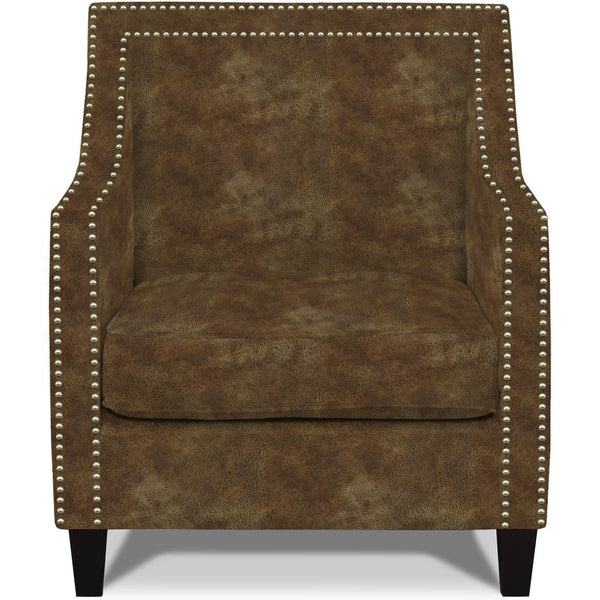  Elements International Erica UER3002100E Chair with Chrome Nails - Sierra Toffee IMAGE 1