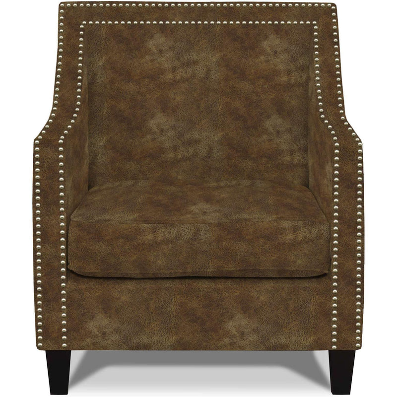  Elements International Erica UER3002100E Chair with Chrome Nails - Sierra Toffee IMAGE 1