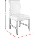  Elements International Cruz MDCZ100GFSCW Dining Side Chair IMAGE 8