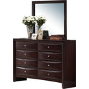  Elements International Emily EM200DRMR Dresser and Mirror Set IMAGE 1