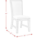  Elements International Grady DGD850SBC Slat Back Side Chair - Black IMAGE 5