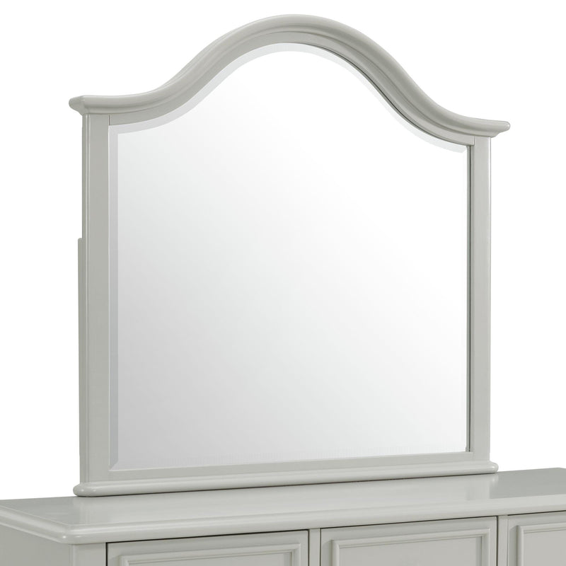  Elements International Jesse JS300DRMR Dresser and Mirror Set - Grey IMAGE 4