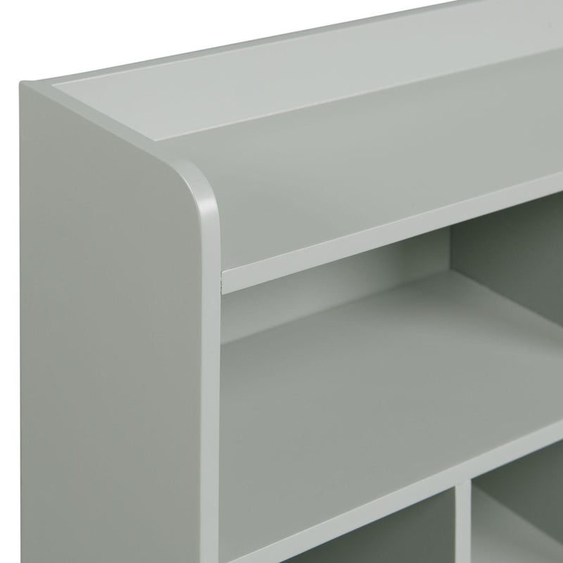  Elements International Jesse JS300DKHT Desk w/ Hutch - Grey IMAGE 8