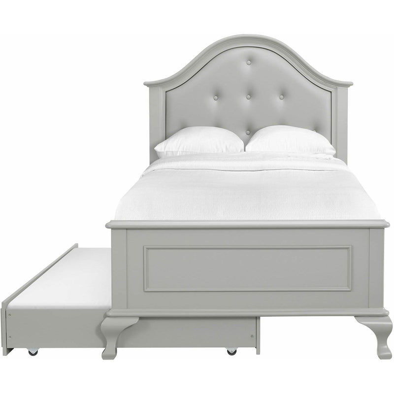  Elements International Jesse JS300TTB Twin Panel Bed w/ Trundle - Grey IMAGE 2