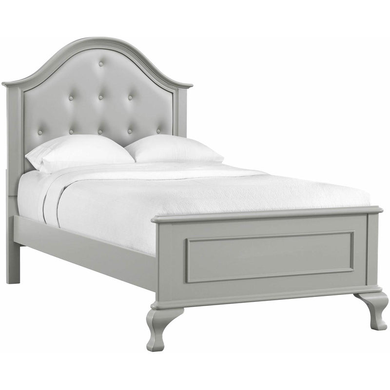  Elements International Jesse JS300TB Twin Panel Bed - Grey IMAGE 1