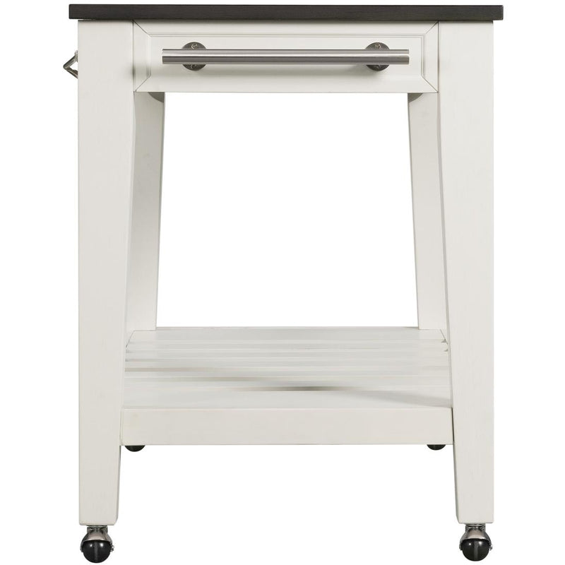  Elements International Kayla TKY300KTC Kitchen Cart w/Grey Top IMAGE 3