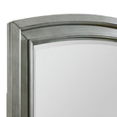 Elements International Kingston KT900DRMR Dresser and Mirror Set - Grey IMAGE 3