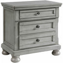 Elements International Kingston KT900NS Nightstand w/USB - Grey IMAGE 2