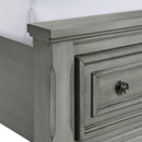  Elements International Kingston KT900KSB King Platform Bed w/Storage - Grey IMAGE 6