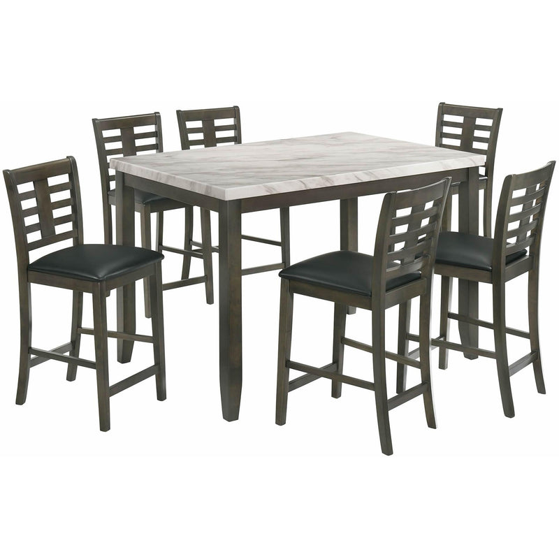  Elements International Nash DNS1007CS 7 pc Counter Height Dining Set IMAGE 1