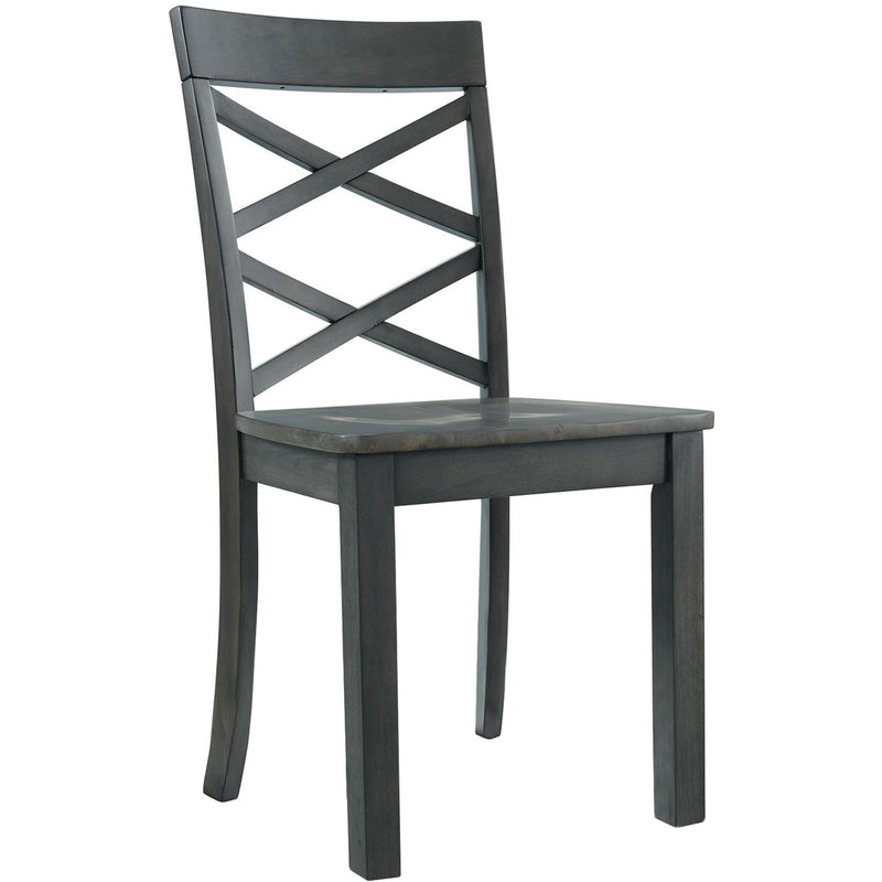  Elements International Renegade DRN300SC Side Chair - Grey IMAGE 1