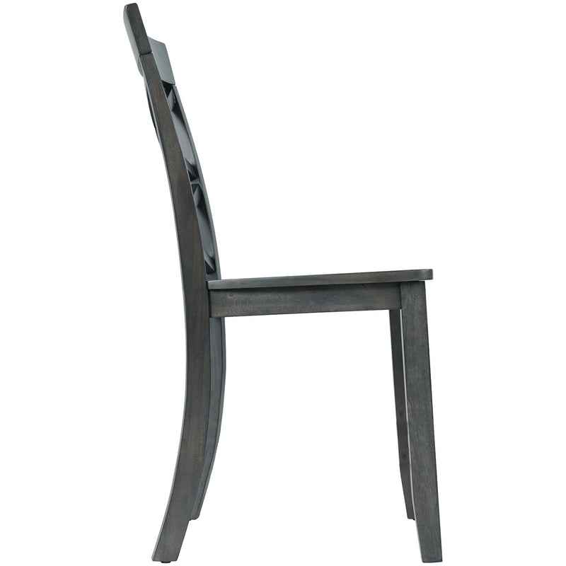  Elements International Renegade DRN300SC Side Chair - Grey IMAGE 3