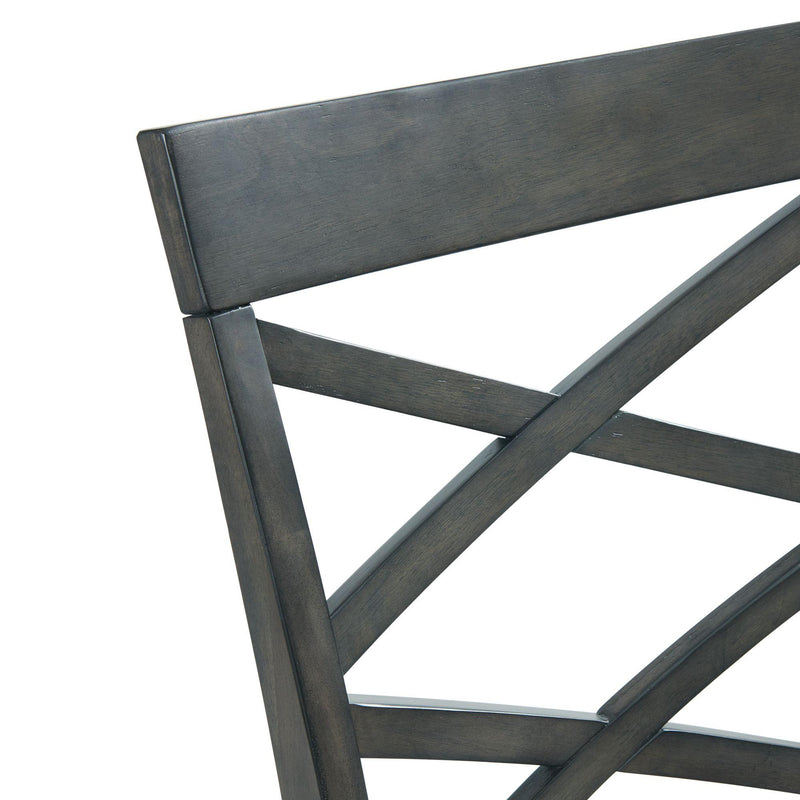 Elements International Renegade DRN300SC Side Chair - Grey IMAGE 5