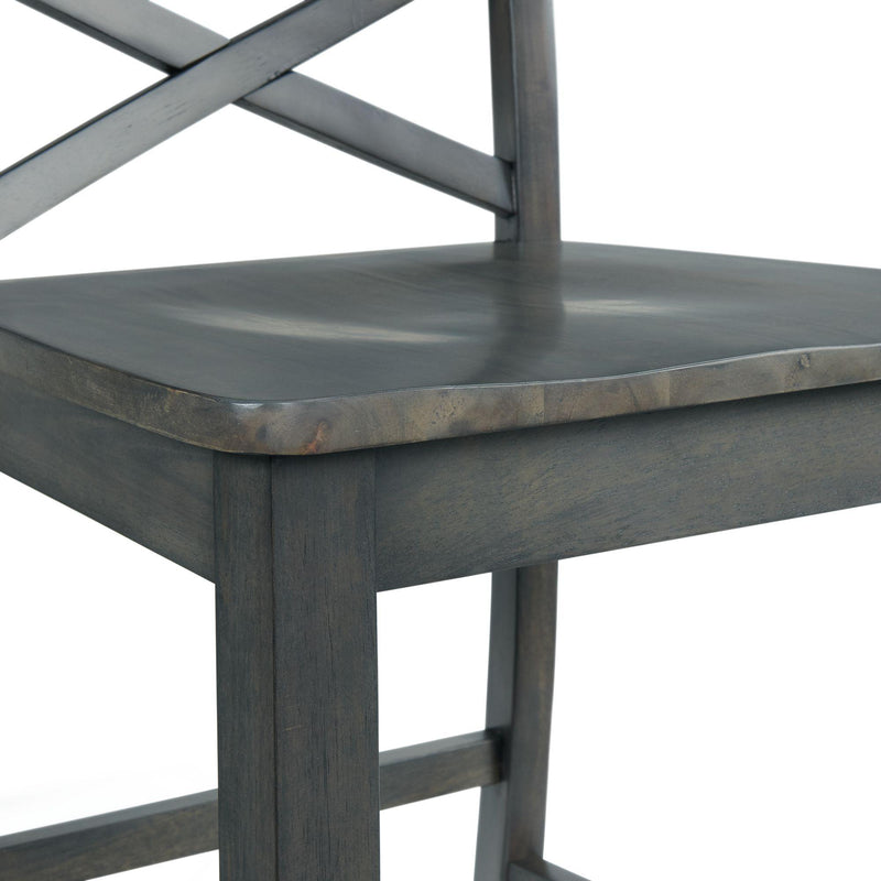  Elements International Renegade DRN300SC Side Chair - Grey IMAGE 7