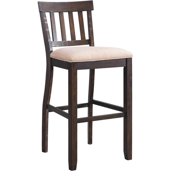  Elements International Stone DST100BSBSBTF 30" Slat Back Bar Stool - Charcoal IMAGE 1