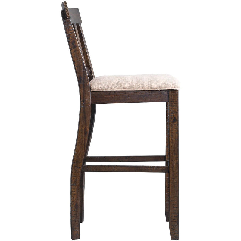  Elements International Stone DST100BSBSBTF 30" Slat Back Bar Stool - Charcoal IMAGE 3