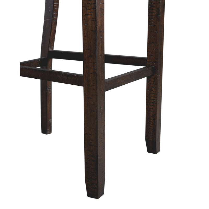  Elements International Stone DST100BSBSBTF 30" Slat Back Bar Stool - Charcoal IMAGE 7