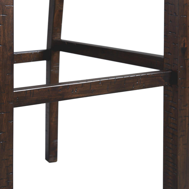  Elements International Stone DST100BSBSBTF 30" Slat Back Bar Stool - Charcoal IMAGE 8
