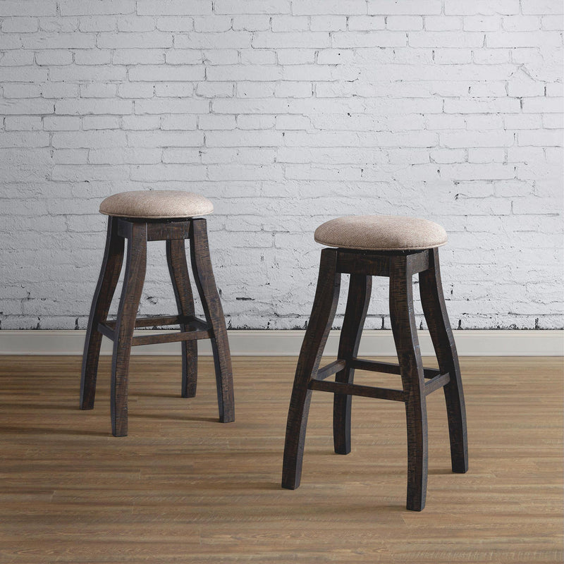  Elements International Stone DST100BSWSBTF 30" Swivel Backless Bar Stool - Charcoal IMAGE 9