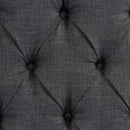  Elements International Morrow UMW090KB King Upholstered Bed - Charcoal IMAGE 5