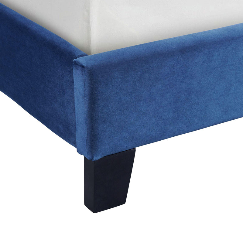  Elements International Tiffany UTF286TBV Twin Upholstered Bed - Broadway Navy IMAGE 6
