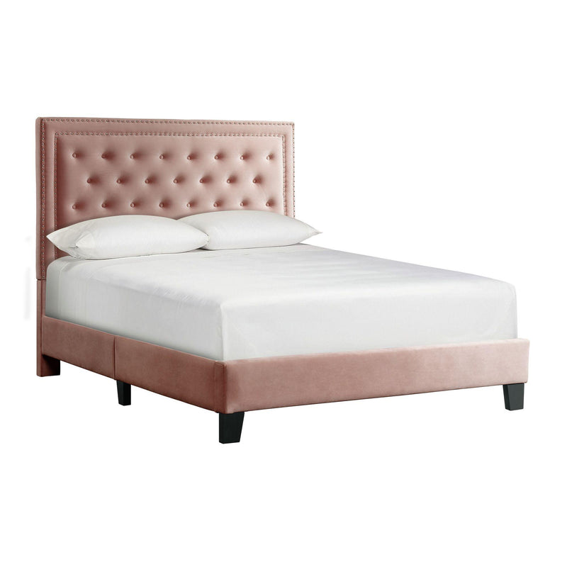  Elements International Tiffany UTF1903QBV Queen Upholstered Bed - Broadway Blush IMAGE 2