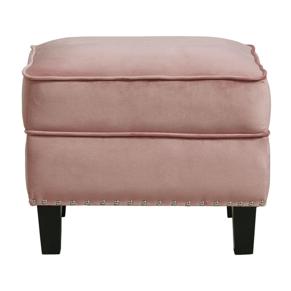  Elements International Tiffany UTF1903000E Ottoman - Broadway Blush IMAGE 1