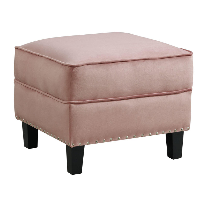  Elements International Tiffany UTF1903000E Ottoman - Broadway Blush IMAGE 2