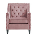  Elements International Tiffany UTF1903100E Accent Chair - Broadway Blush IMAGE 1