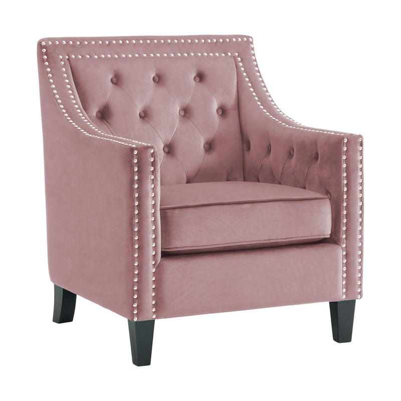  Elements International Tiffany UTF1903100E Accent Chair - Broadway Blush IMAGE 2