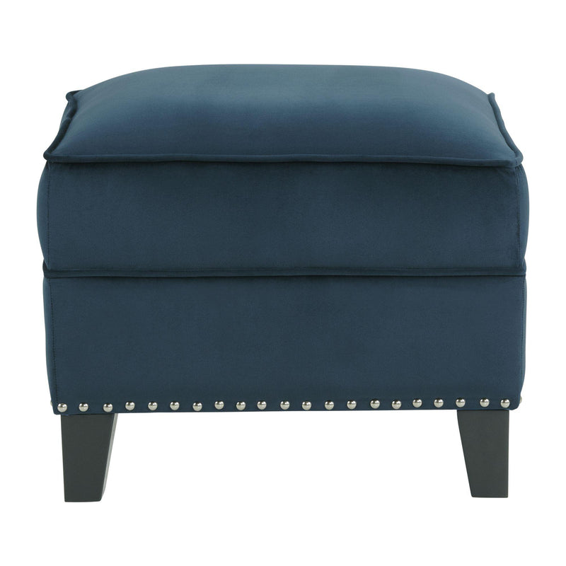  Elements International Tiffany UTF286000E Ottoman - Broadway Navy IMAGE 1