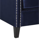  Elements International Tiffany UTF286100 Accent Chair - Broadway Navy IMAGE 8