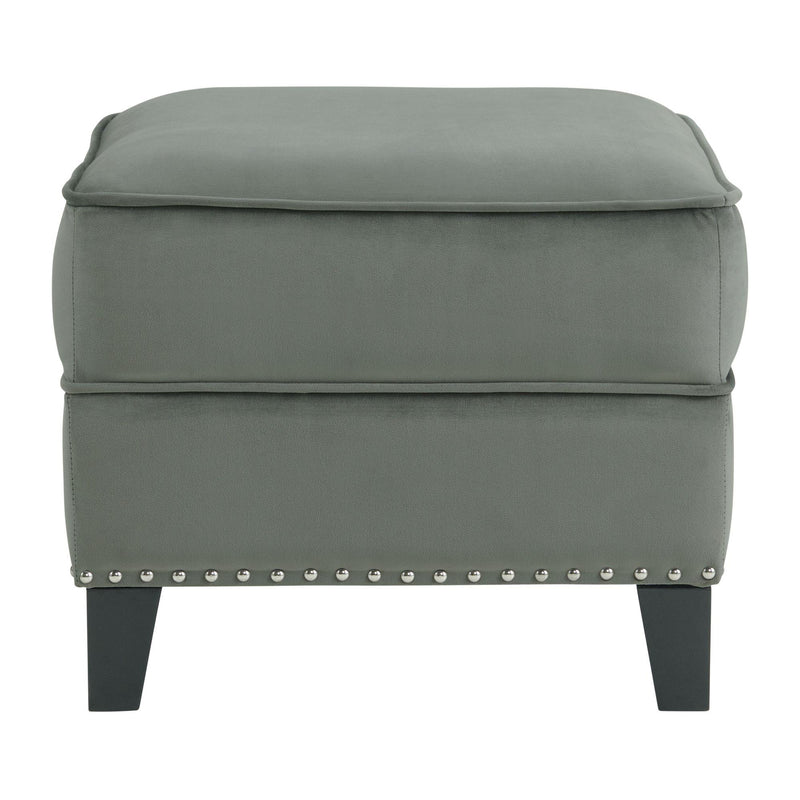  Elements International Tiffany UTF288000E Ottoman - Broadway Gun Metal IMAGE 1