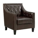  Elements International Tiffany UTF121100E Accent Chair - Phoenix Brown IMAGE 2