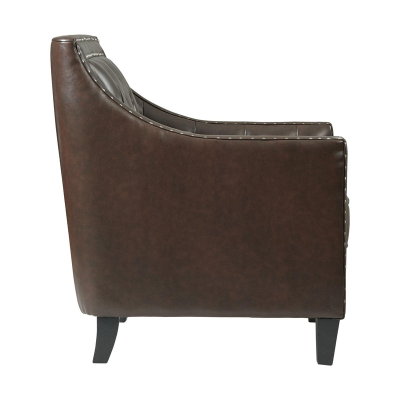  Elements International Tiffany UTF121100E Accent Chair - Phoenix Brown IMAGE 3
