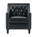  Elements International Tiffany UTF123100E Accent Chair - Phoenix Black IMAGE 1