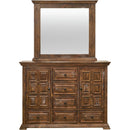  Elements International Olivia MBLV500MR Dresser Mirror - Brown IMAGE 2