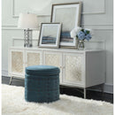  Elements International Allie UAL291001 Storage Ottoman - Marine Blue IMAGE 4