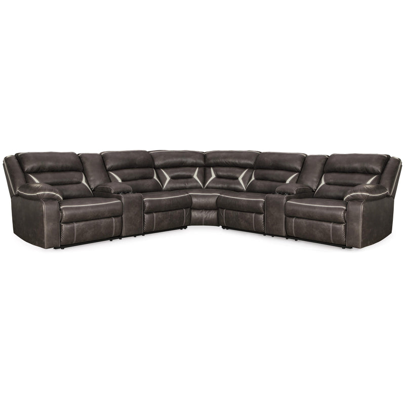 Signature Design by Ashley Kincord 13104S5 3 pc Power Reclining Sectional IMAGE 1