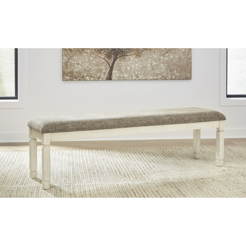 Signature Design by Ashley Bolanburg D647-08 Extra Large Upholstered Dining Room Bench IMAGE 3